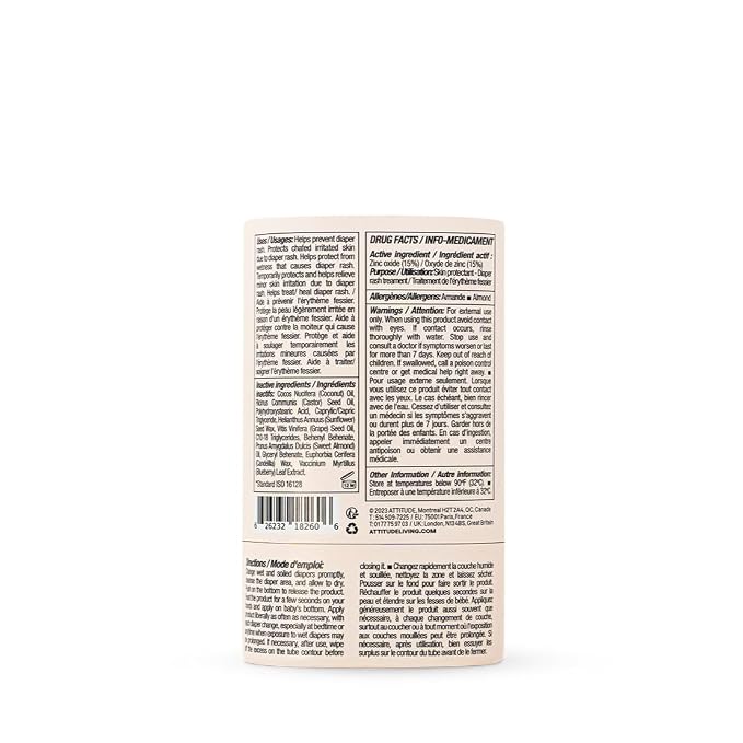 ATTITUDE Plastic-Free Diaper Cream Bar - Image 7