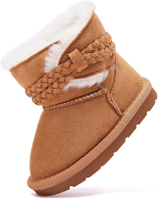 BMCiTYBM Girls Boys Snow Boots Warm Winter Fur Lined Baby Shoes by BMCiTYBM