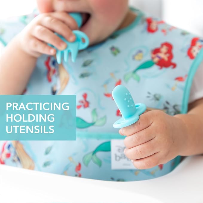 Bumkins Baby Utensils Set, Chewtensils Silicone Spoons - Image 3