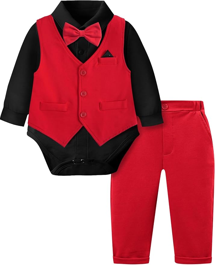A&J DESIGN Baby Boy Suits Clothes Infant Toddler Formal Gentleman Outfits by AJDESIGN
