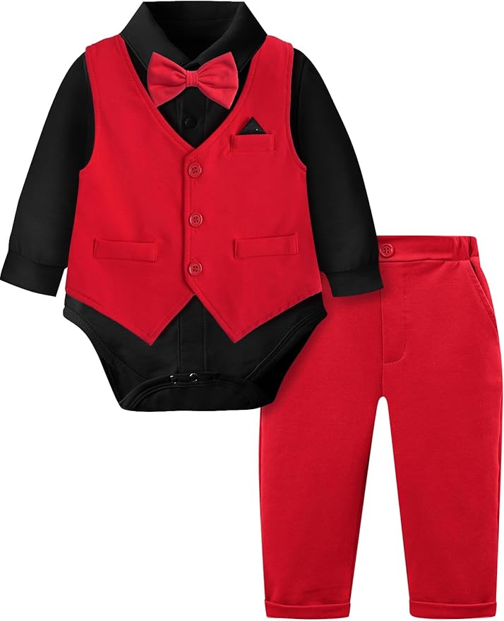 A&J DESIGN Baby Boy Suits Clothes Infant Toddler Formal Gentleman Outfits by AJDESIGN