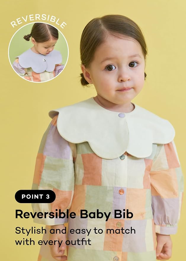 Konny Baby Bibs Set, 360 ​​° Rotate, Soft and Absorbent Bandana Drooling - Image 5