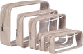 TSA Approved 5-Piece Diaper Bag Organizer Pouch Set Clear Waterproof TPU Kids by Remobia+Hicol