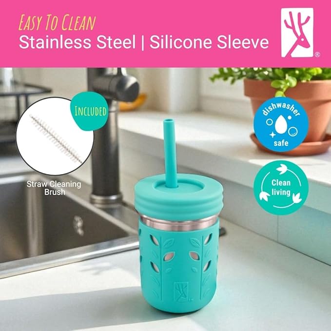 Elk and Friends 10oz Stainless Steel Kids + Toddler Drinking Cups | The - Image 6