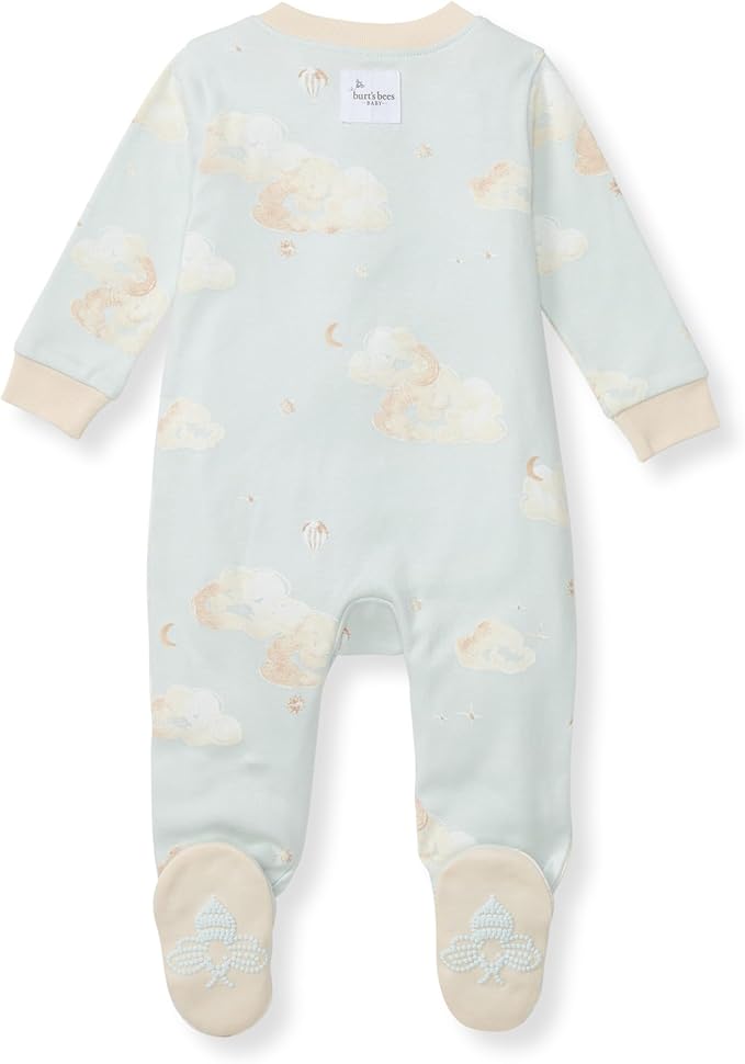 Burt’s Bees Baby Boys' One-Piece Sleep and Play 100% Organic Cotton PJs - Image 2