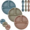 PandaEar Baby Feeding Set, 3 Pack Toddler Plates by PandaEar