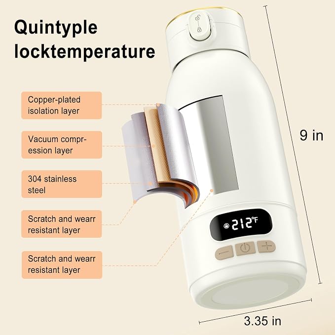 Portable Bottle Warmer for Travel Portable Milk Warmer for Baby Travel - Image 5