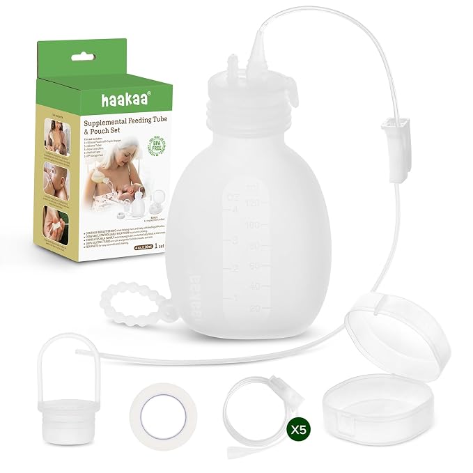 Haakaa Silicone Supplemental Feeding Tube & Pouch Set – Breastfeeding by haakaa