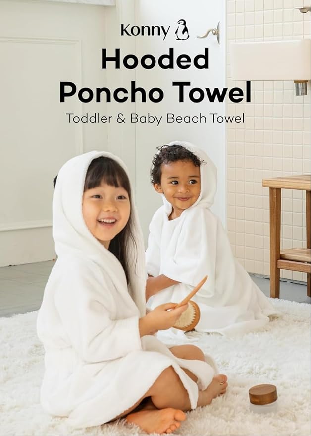 Konny Baby Hooded Towel Plush Thick & Cozy Soft-Touch Absorbent Rayon from - Image 7