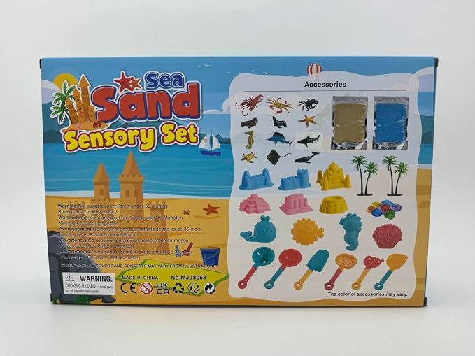 FRUSE Ocean Sensory Bin, Play Sand Art Kit - Image 9