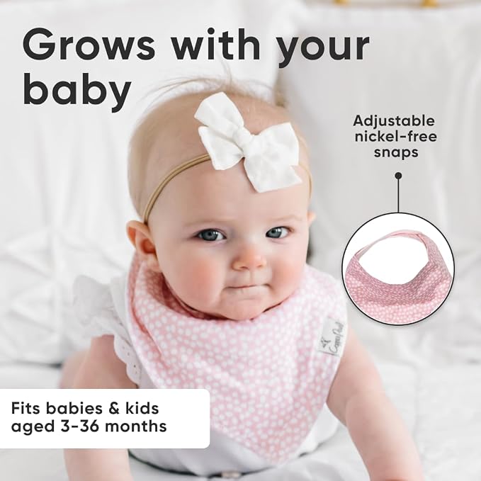 Copper Pearl 4 Pack Soft Cotton Baby Bibs - Image 5