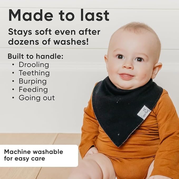 Copper Pearl 4 Pack Soft Cotton Baby Bibs - Image 3