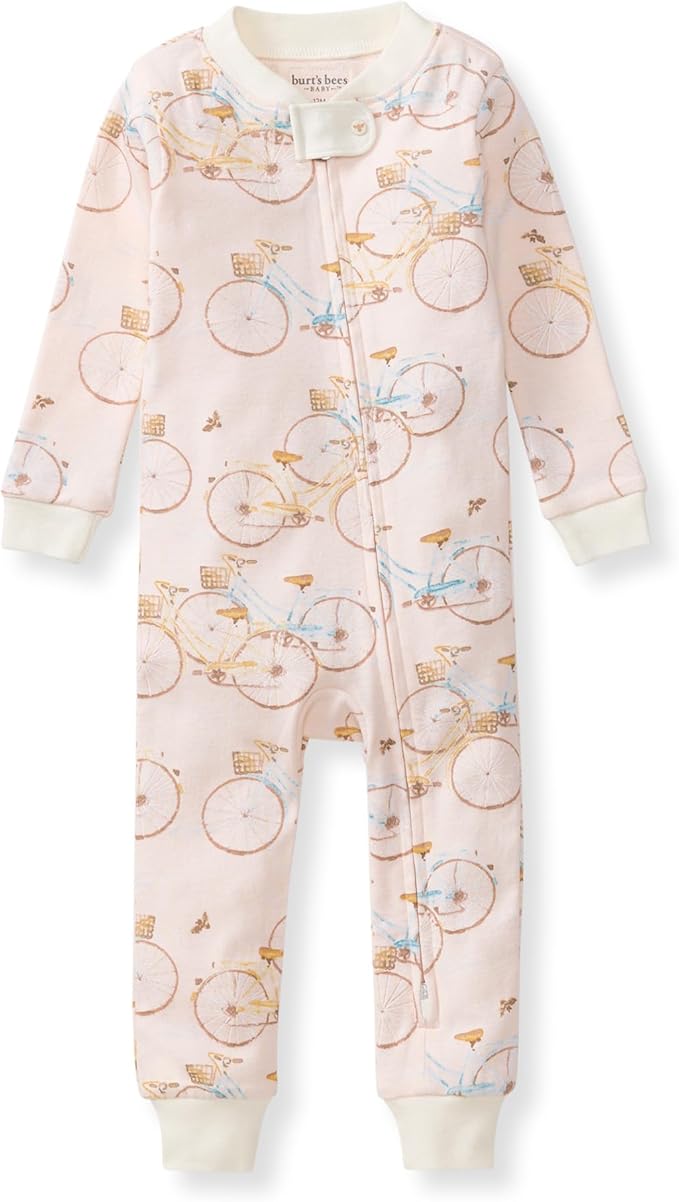 Burt's Bees Baby baby-girls Sleepers, 100% Organic Cotton, One-piece Zip Up by BurtsBeesBaby