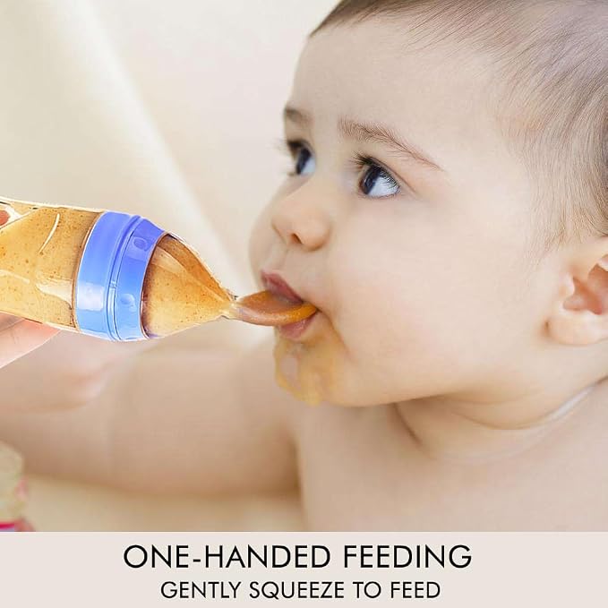 Matyz 2 PCS Silicone Baby Food Dispensing Spoon Squeeze Feeder - Image 3