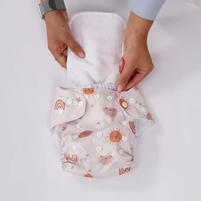 12 Set Reusable Adjustable Cloth Diapers - Image 5