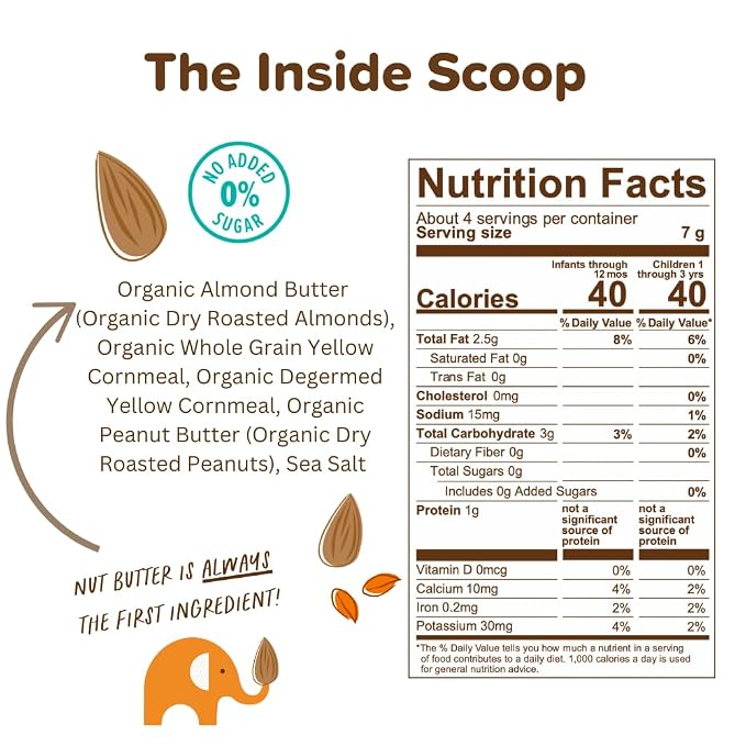 Puffworks Baby Peanut and Almond Variety Pack, Plant Protein, USDA Organic - Image 6