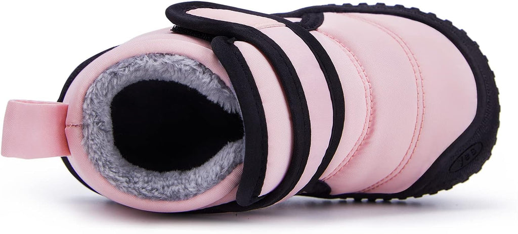 BMCiTYBM Toddler Baby Snow Boots Winter Shoes Boys Girls Cold Weather Baby Faux - Image 3