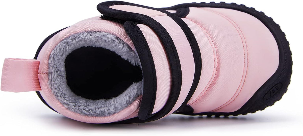 BMCiTYBM Toddler Baby Snow Boots Winter Shoes Boys Girls Cold Weather Baby Faux - Image 3