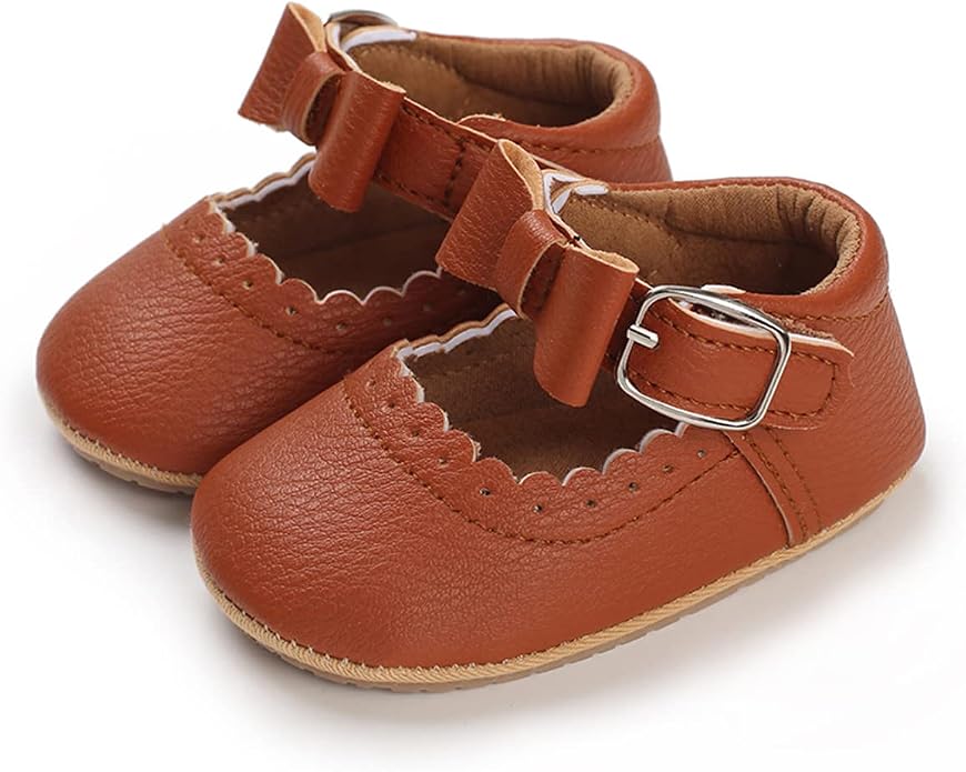 COSANKIM Baby Girls Mary Jane Flats Shoes Anti-Slip Rubber Sole Infant Toddler - Image 5