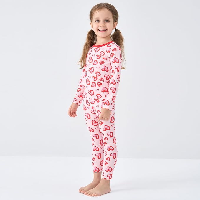 pureborn Baby Toddler Kids Viscose from Bamboo Pajamas Set Pjs 2pcs 18M-8Y - Image 2