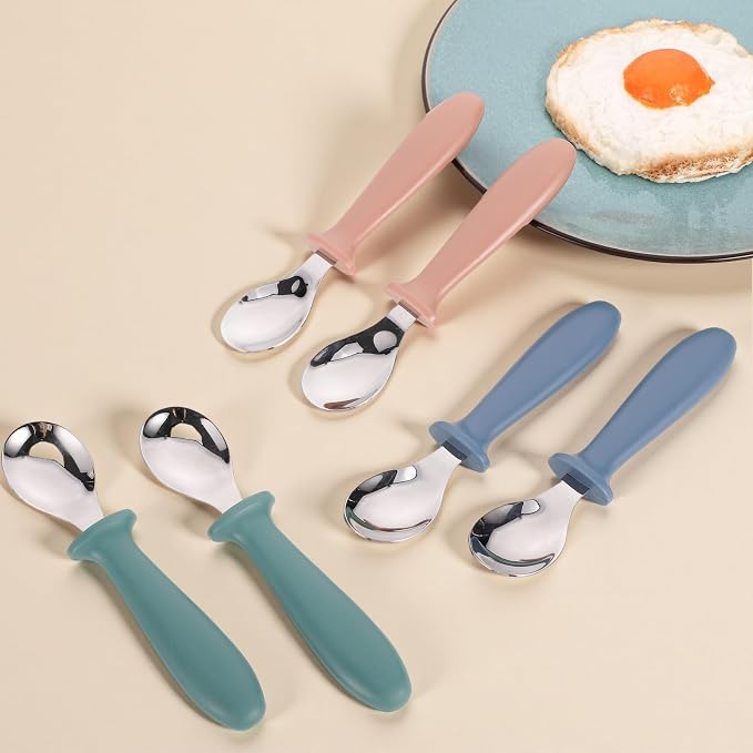Pimoys 6-Pack Stainless Steel Toddler Spoons Baby & Kids Utensils - Image 7