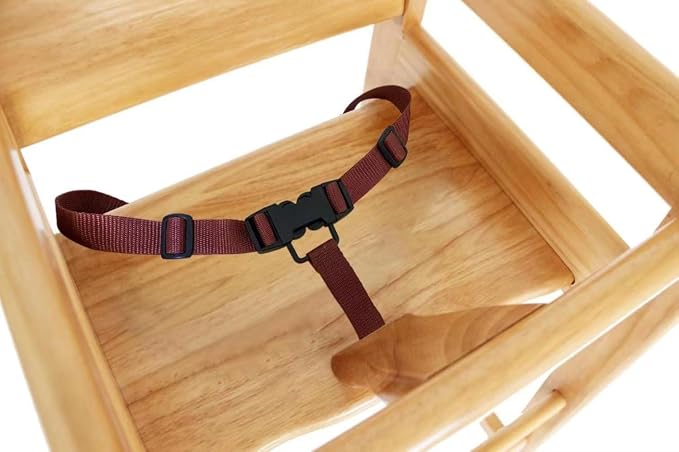 Wooden High Chair for Baby & Toddler – Restaurant-Style Stackable HighChair - Image 4