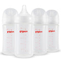 Pigeon PP Nursing Bottle Wide Neck, Anti-Colic, Streamlined Body, Natural Feel by PIGEON