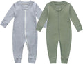 Owlivia Organic Cotton Baby Boy Girl Zip up Sleep 'N Play Pjs, Long Sleeve by Owlivia