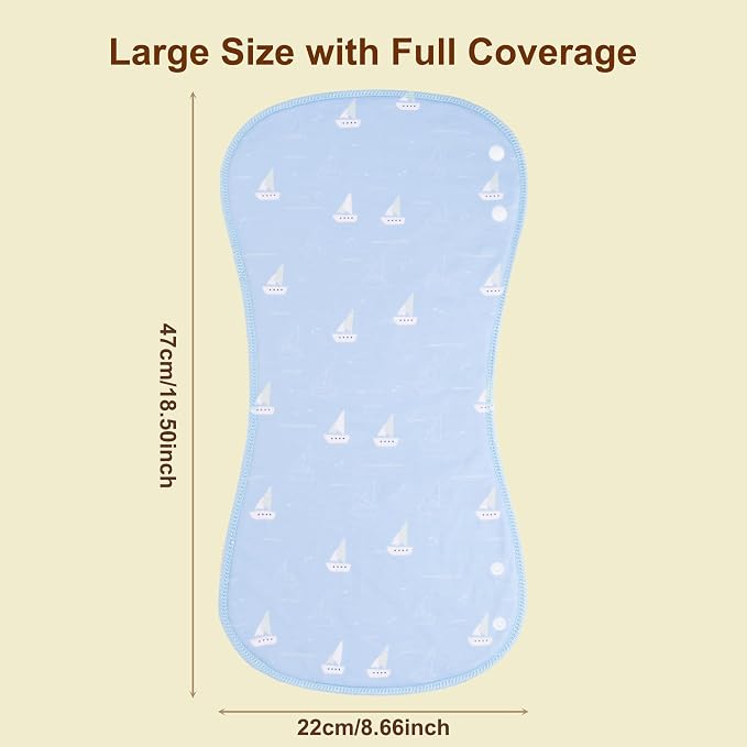 2-in-1 Burp Cloths and Baby Bibs - Image 4