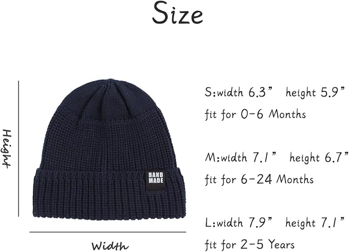 JANGANNSA Simple Knitted Baby Beanie Hip-Hop Boys Winter Hat Toddler Kids Bonnet - Image 7