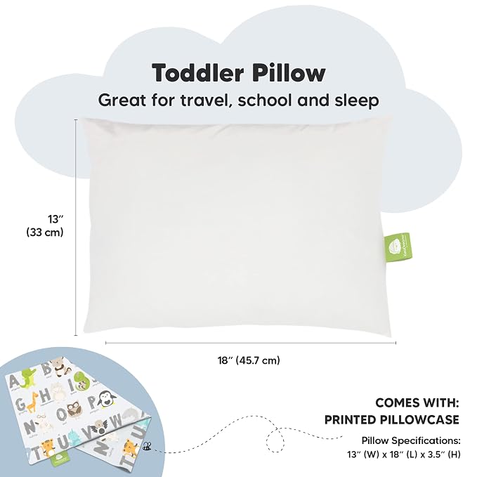 Toddler Pillow with Pillowcase - Image 3