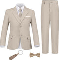 Boys Suit Set Slim Fit Kids Formal Suits Toddler Tuxedo Wedding Prom Classic by FxzpiodiMENSSUITS