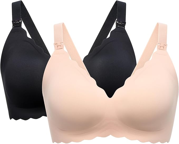 Momcozy Nursing Bras for Breastfeeding, Seamless Pregnancy Maternity Bra by Momcozy