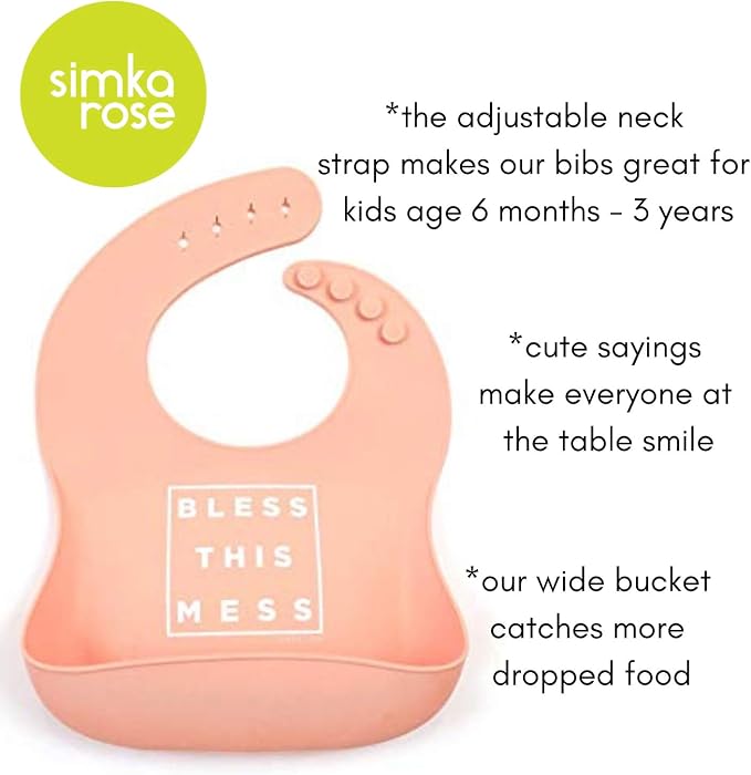 Simka Rose Silicone Baby Bibs - Image 7