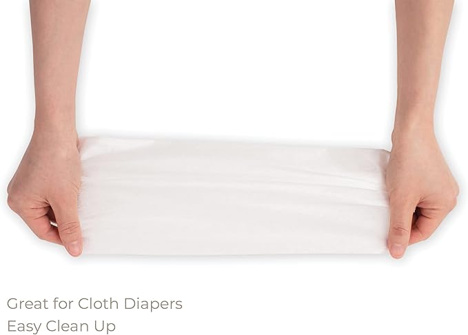 Diaper Liners for Cloth Diapers, 100 Disposable Sheets Per Roll, Made of Soft - Image 2