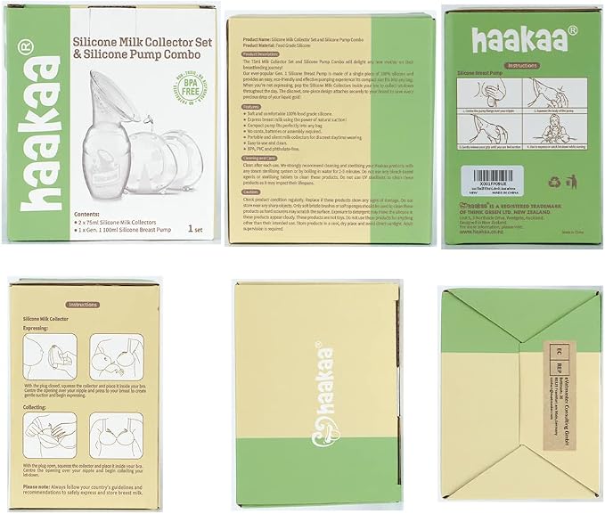 haakaa Manual Breast Pump for Breastfeeding 4oz/100ml and Ladybug Milk - Image 10