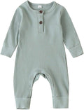 Kuriozud Newborn Infant Unisex Baby Boy Girl Clothes Button Romper Jumpsuit by Kuriozud
