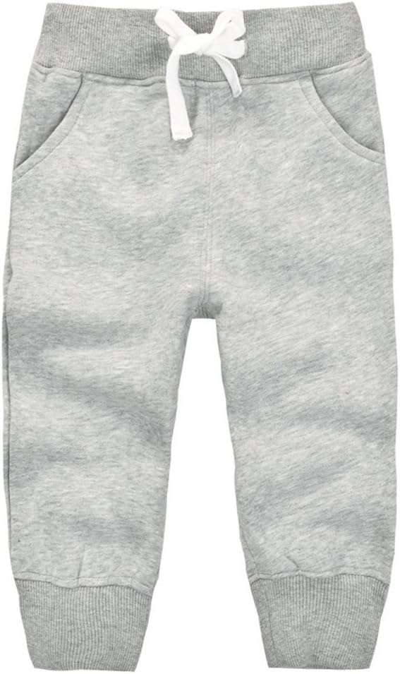 CuteOn Unisex Toddler Jogger Pants Kids Cotton Elastic Waist Winter Baby by CuteOn