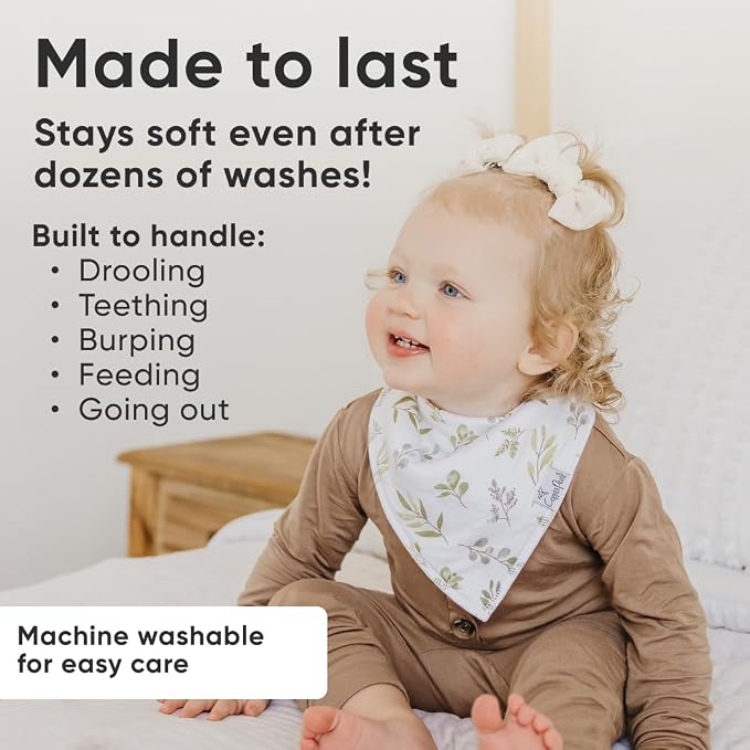 Copper Pearl 4 Pack Soft Cotton Baby Bibs - Image 4