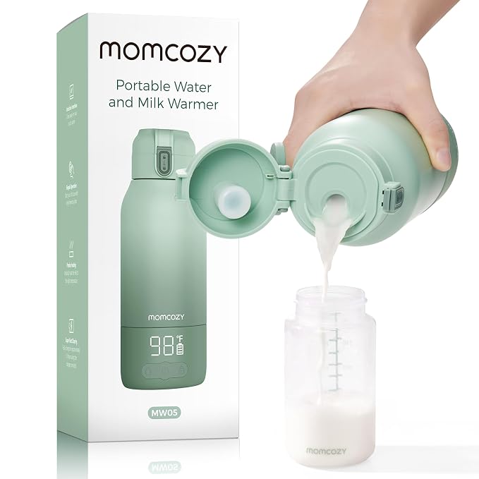 Momcozy Portable Milk Warmer for Travel – Dual Heating Modes for Breast Milk & by Momcozy