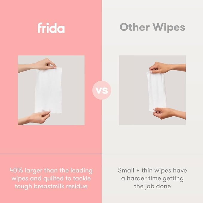 Frida Mom Breast Pump Wipes, Removes Breastmilk Residue, Made - Image 7