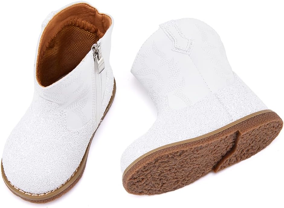 BMCiTYBM Baby Cowboy Cowgirl Boots Infant Western Shoes Boys Girls Round Toe - Image 4
