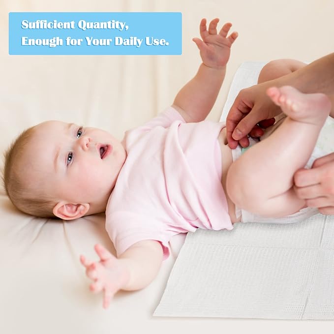 Mixweer 1000 Pack Baby Disposable Changing Pads Quick Absorb Diaper Changing - Image 6