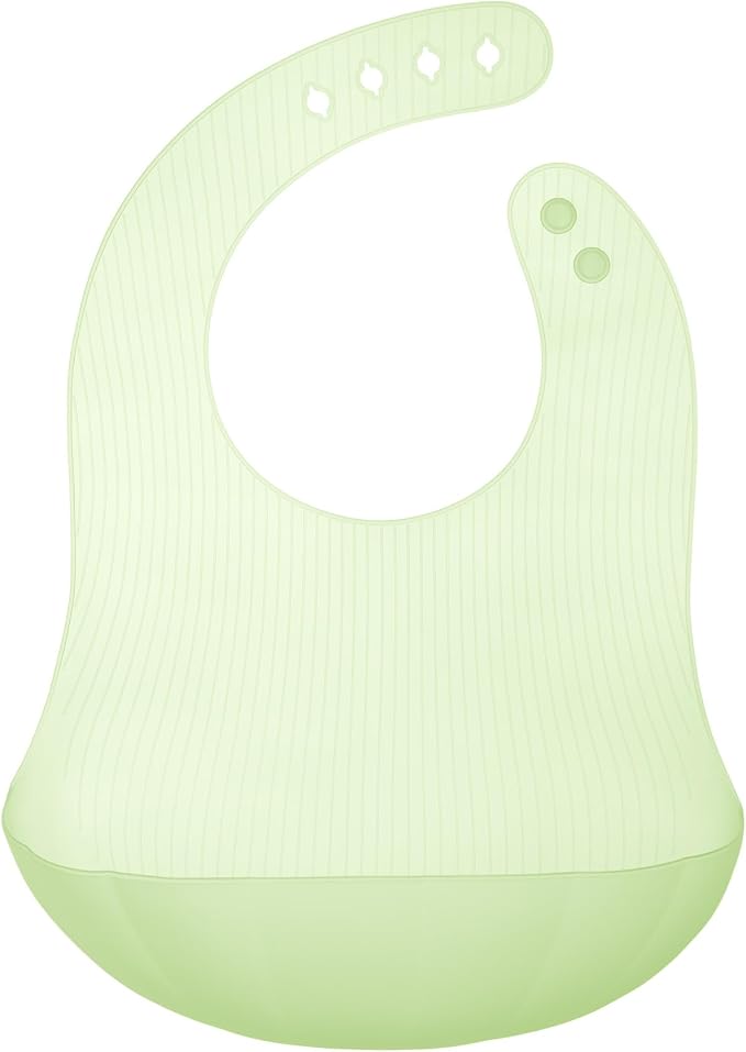 Olababy Fold N Go Silicone Baby Bib w Travel Case | Lightweight Design Eases by Olababy