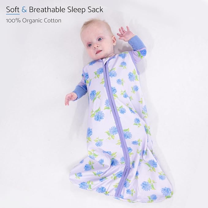 LollyBanks Baby Sleep Sack, 100% Cotton Wearable Blanket 2-Way Zipper Sleep - Image 2