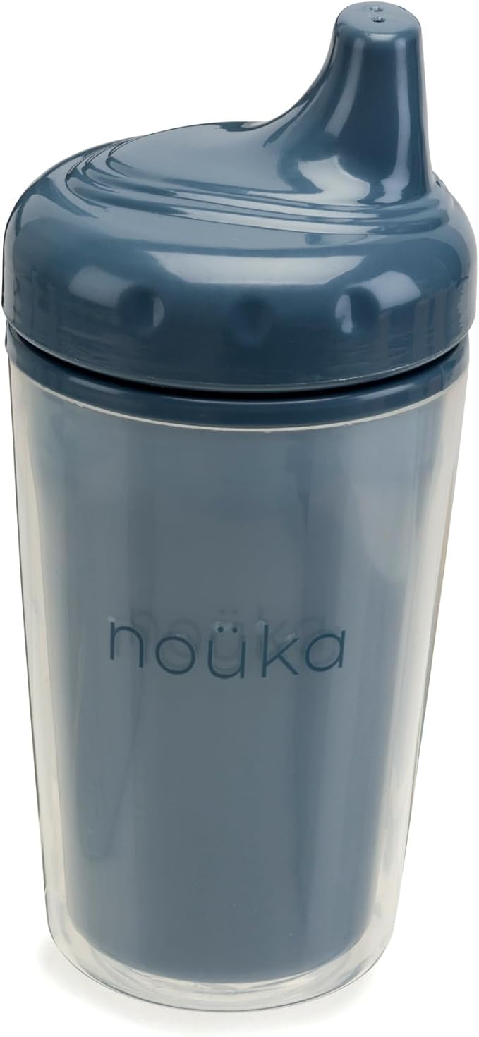 nouka Insulated Non-Spill Sippy Cup | Leak Proof and Easy Grip | Keeps Drinks by no%C3%BCka