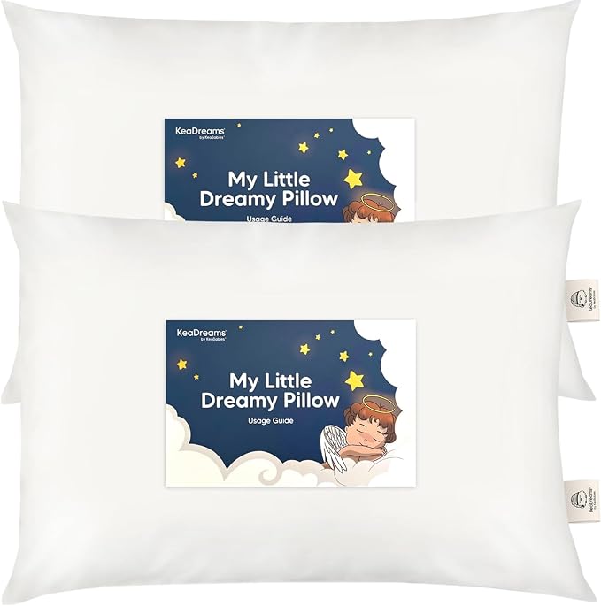 KeaBabies 2-Pack Toddler Pillow 14x20 by KeaBabies