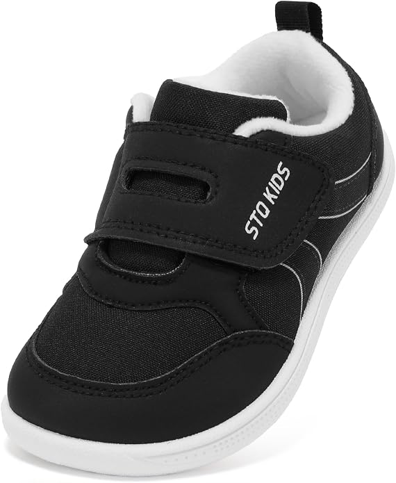 Toddler Wide Toe Box Barefoot Shoes Boys Girls Sneakers Kids Tennis Shoes by STQKIDS