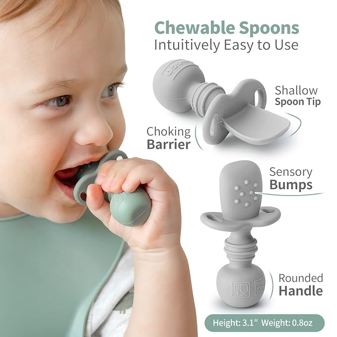 SAMiGO Silicone Baby Feeding Set, Baby Led Weaning Supplies, Suction Bowl Plate - Image 4