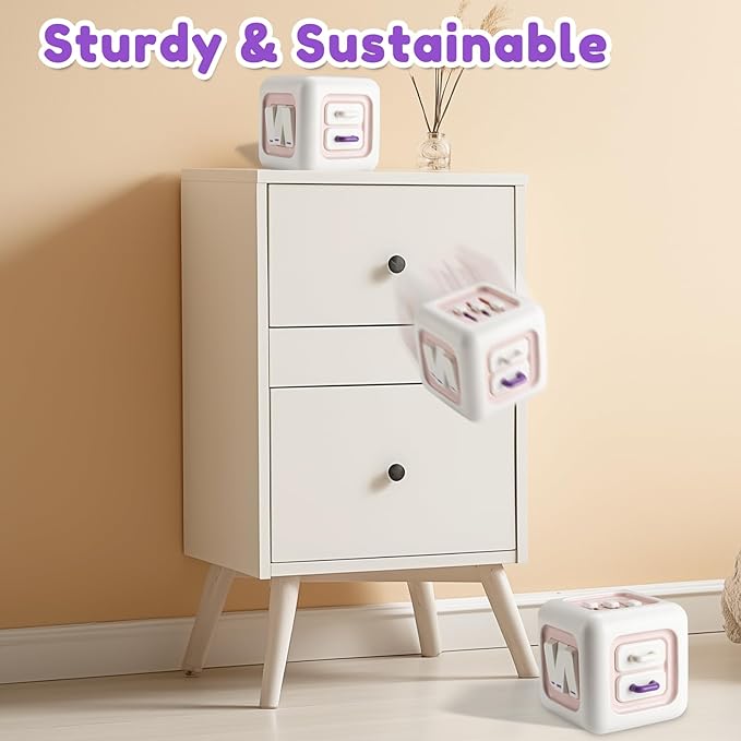 Busy Cube Toy for 1 Year Old Girl Gifts, Montessori for Baby Girl, Travel - Image 4